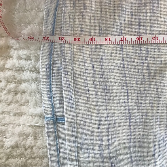 free people cropped marled blue thermal top - Picture 8 of 8